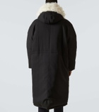 Jil Sander Faux fur-trimmed down jacket