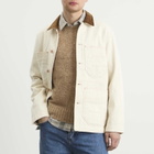 Drake's Men's Denim Welder Jacket in Ecru