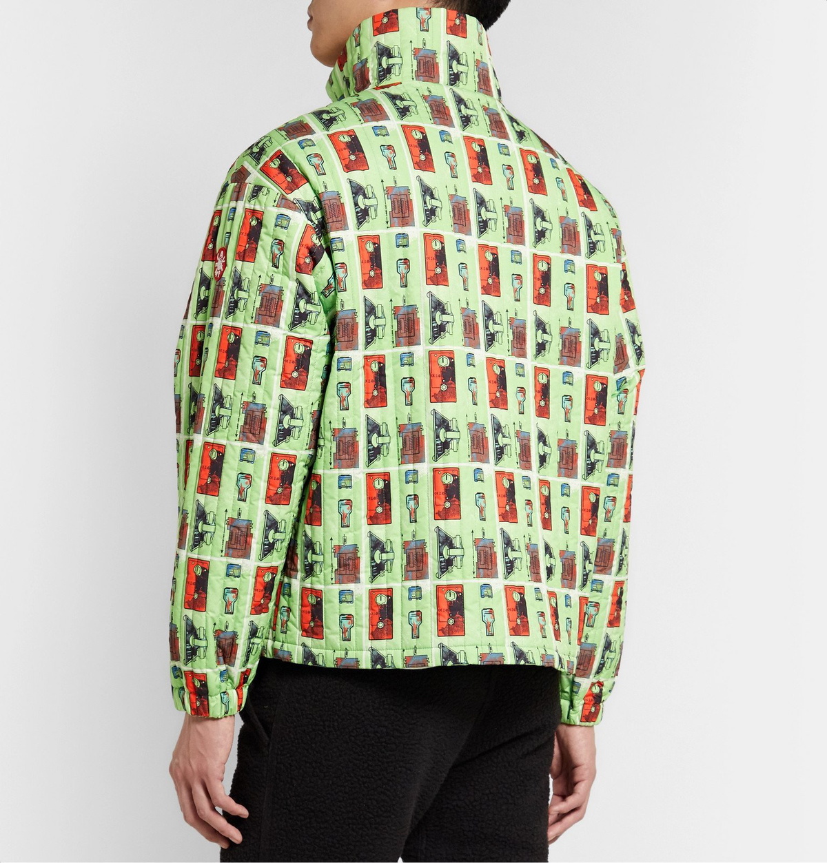 Cav Empt - Printed Quilted Shell Jacket - Green