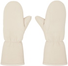 Yves Salomon Beige Merinillo Mittens