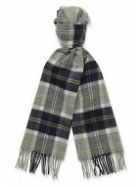 Johnstons of Elgin - Fringed Checked Scarf