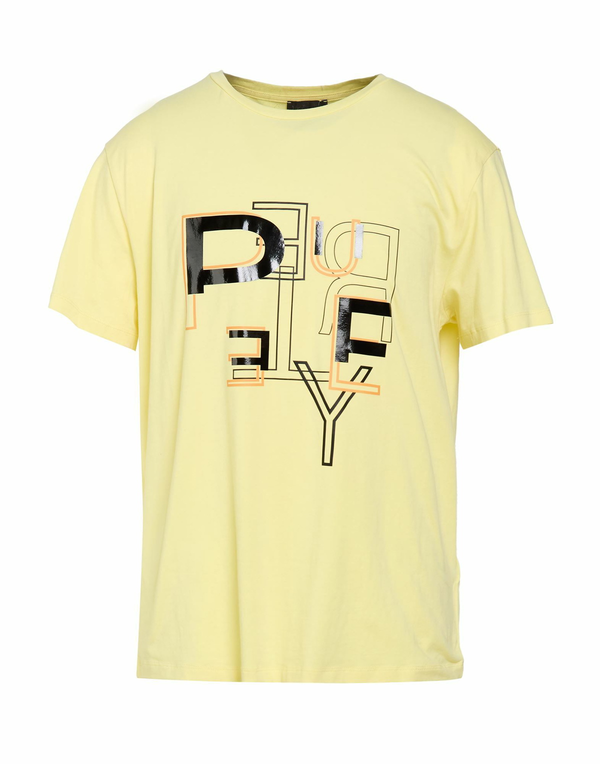 Peuterey Mens T-shirt Pastel in Yellow