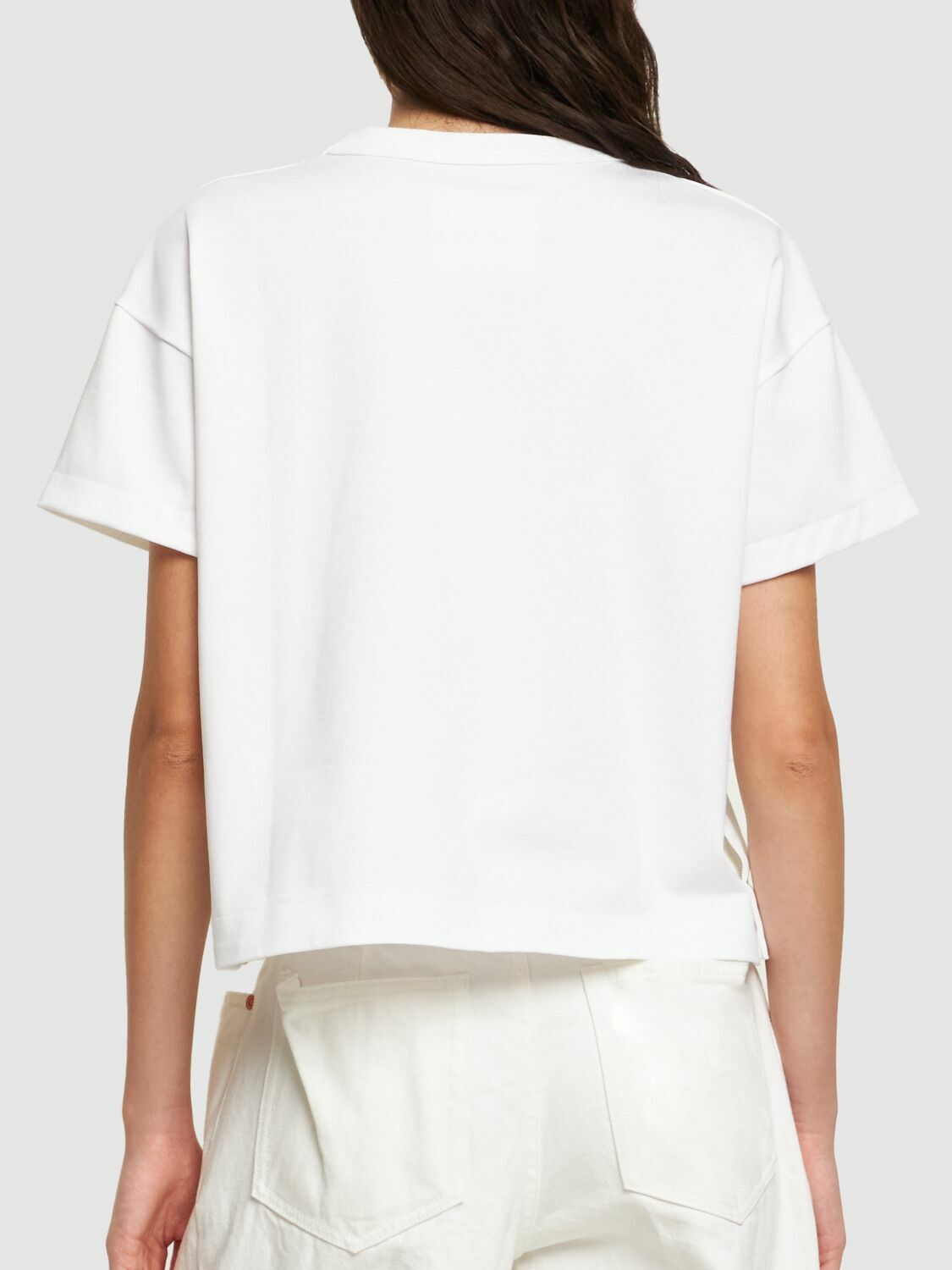 SACAI - Cotton Jersey T-shirt W/ Pocket Sacai