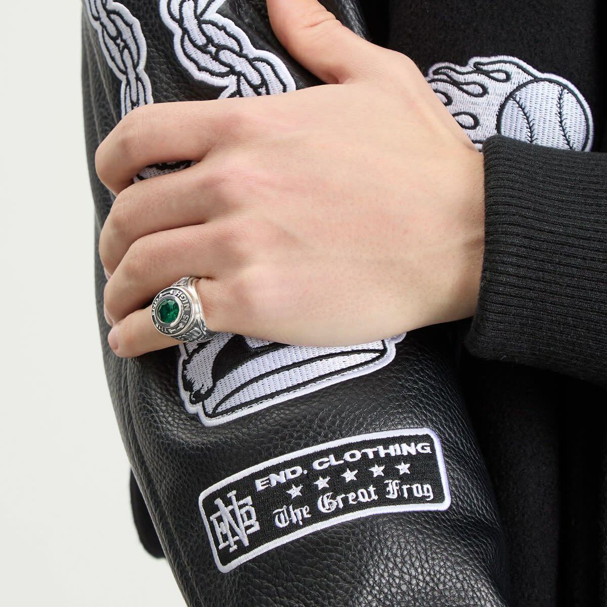 END. x The Great Frog Championship Ring in Silver