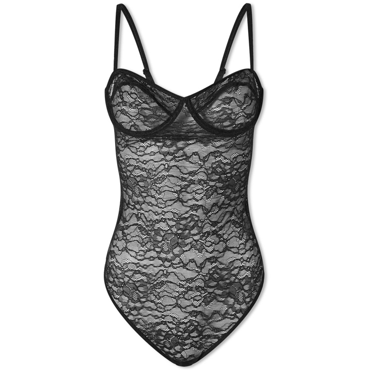 Photo: Anine Bing Women's Via Lace Bodysuit in Black