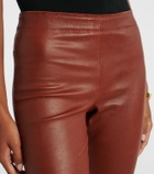 Stouls JP Long leather flared pants