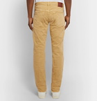 Incotex - Slim-Fit Stretch-Denim Jeans - Men - Mustard