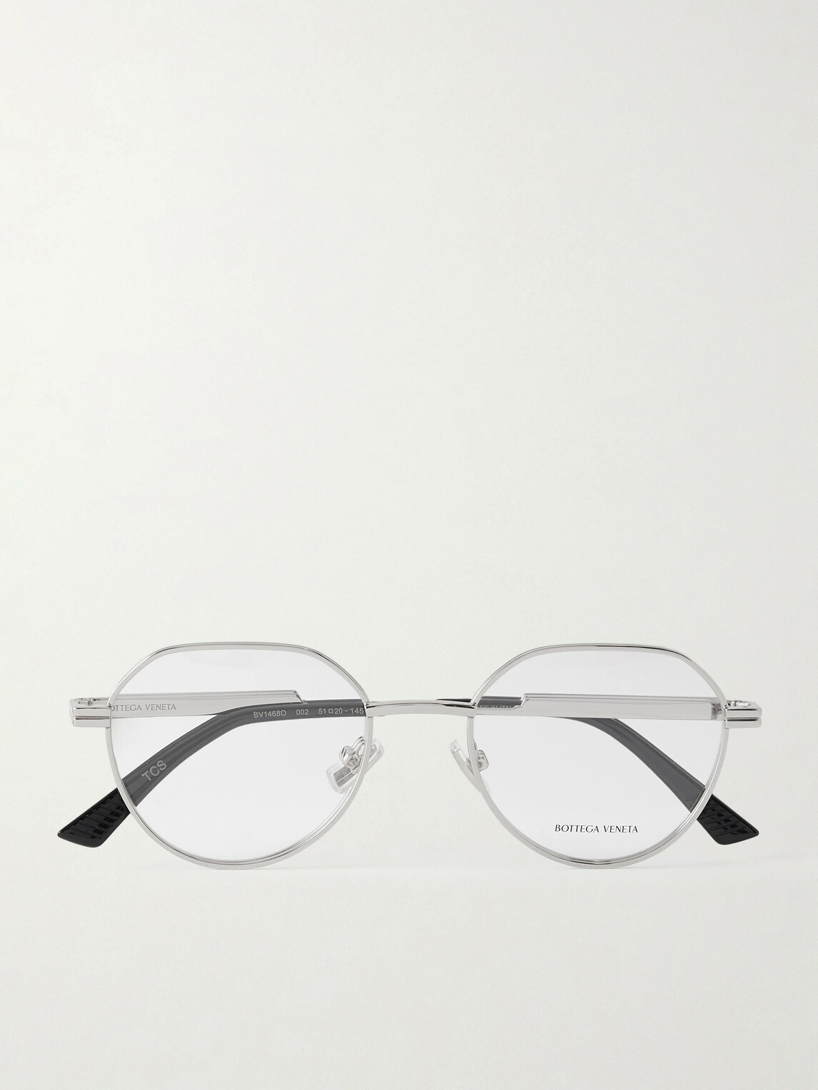 Bottega Veneta - Dash Panthos Round-Frame Silver-Tone Optical Glasses