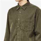 Corridor Men's Pincord Shirt in Army Green
