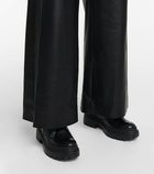 Brunello Cucinelli - Leather wide-leg pants