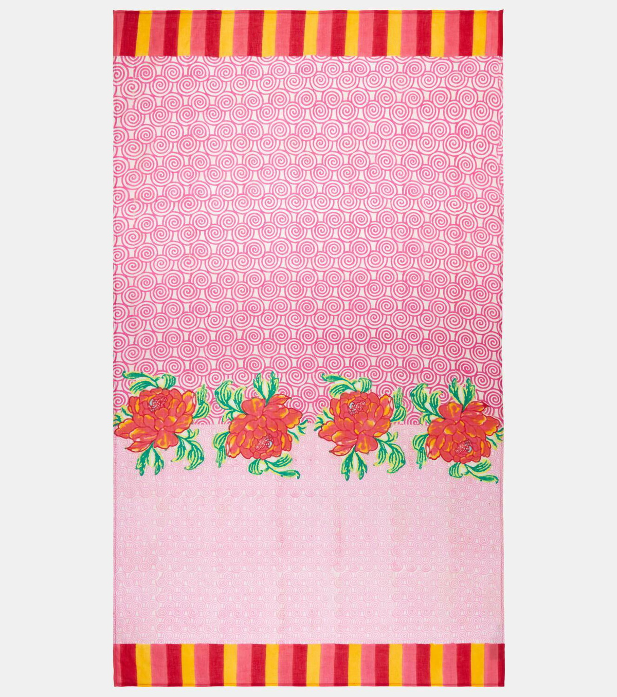Lisa Corti Camelia Magenta muslin beach towel