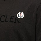 Moncler Men's Logo Badge T-Shirt in Black