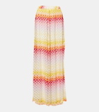 Missoni Mare Printed pointelle palazzo pants