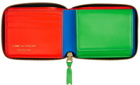 Comme des Garçons Wallets Blue Super Fluo Zip Wallet