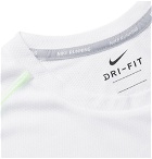 Nike Running - Logo-Print Breathe Dri-FIT Mesh T-Shirt - White