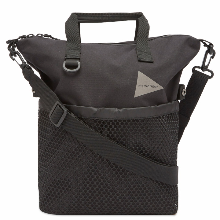 Photo: and wander Men's PE/CO 2-Way Bag in Black 