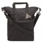 and wander Men's PE/CO 2-Way Bag in Black 