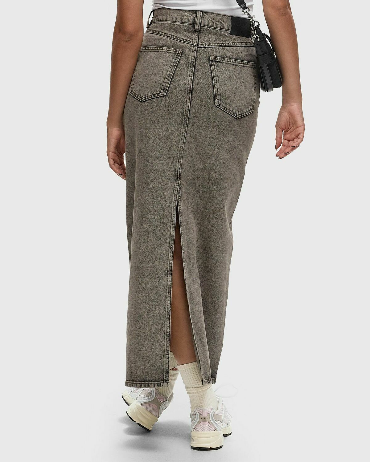 Gestuz Brendagz Hw Long Skirt Grey Skirts