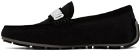 Moschino Black Drivers Loafers