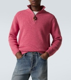 JW Anderson Wool and cotton half-zip sweater