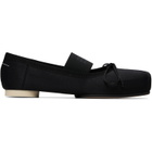 MM6 Maison Margiela Black Square Toe Ballerina Flats
