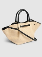 DEMELLIER Midi New York Raffia Tote Bag