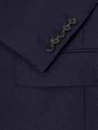 TOM FORD - Atticus Double-Breasted Wool and Mohair-Blend Blazer - Blue