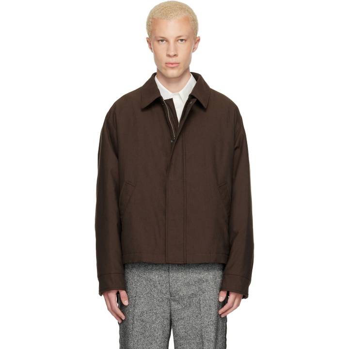 Photo: MM6 Maison Margiela Brown Insulated Cotton Wool Jacket