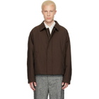 MM6 Maison Margiela Brown Insulated Cotton Wool Jacket