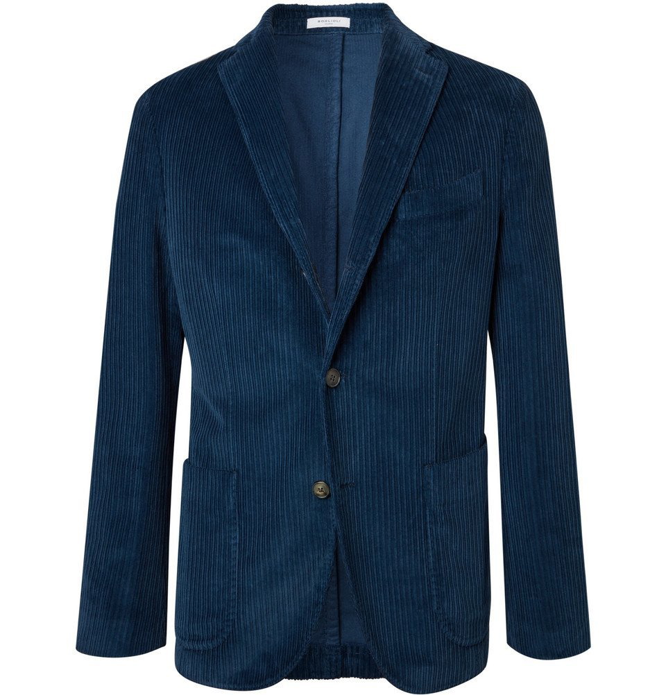 Boglioli - Navy Cotton-Corduroy Suit Jacket - Men - Blue Boglioli