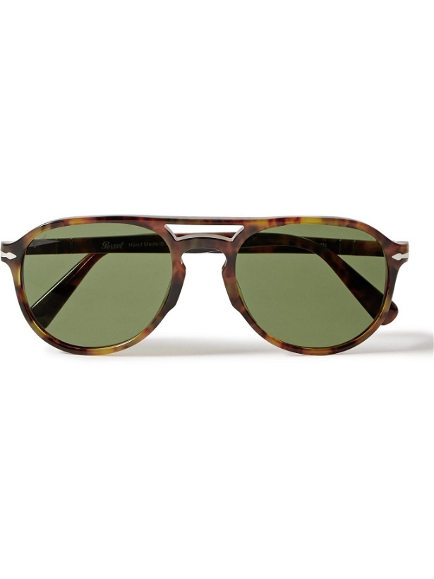 Photo: PERSOL - El Professor Sergio Aviator-Style Tortoiseshell Acetate Sunglasses
