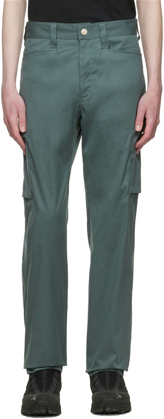 Photo: AFFXWRKS Blue Tapered Fit Cargo Pants