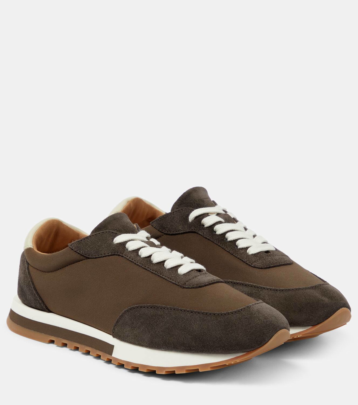 The Row Owen Runner suede-trimmed sneakers The Row