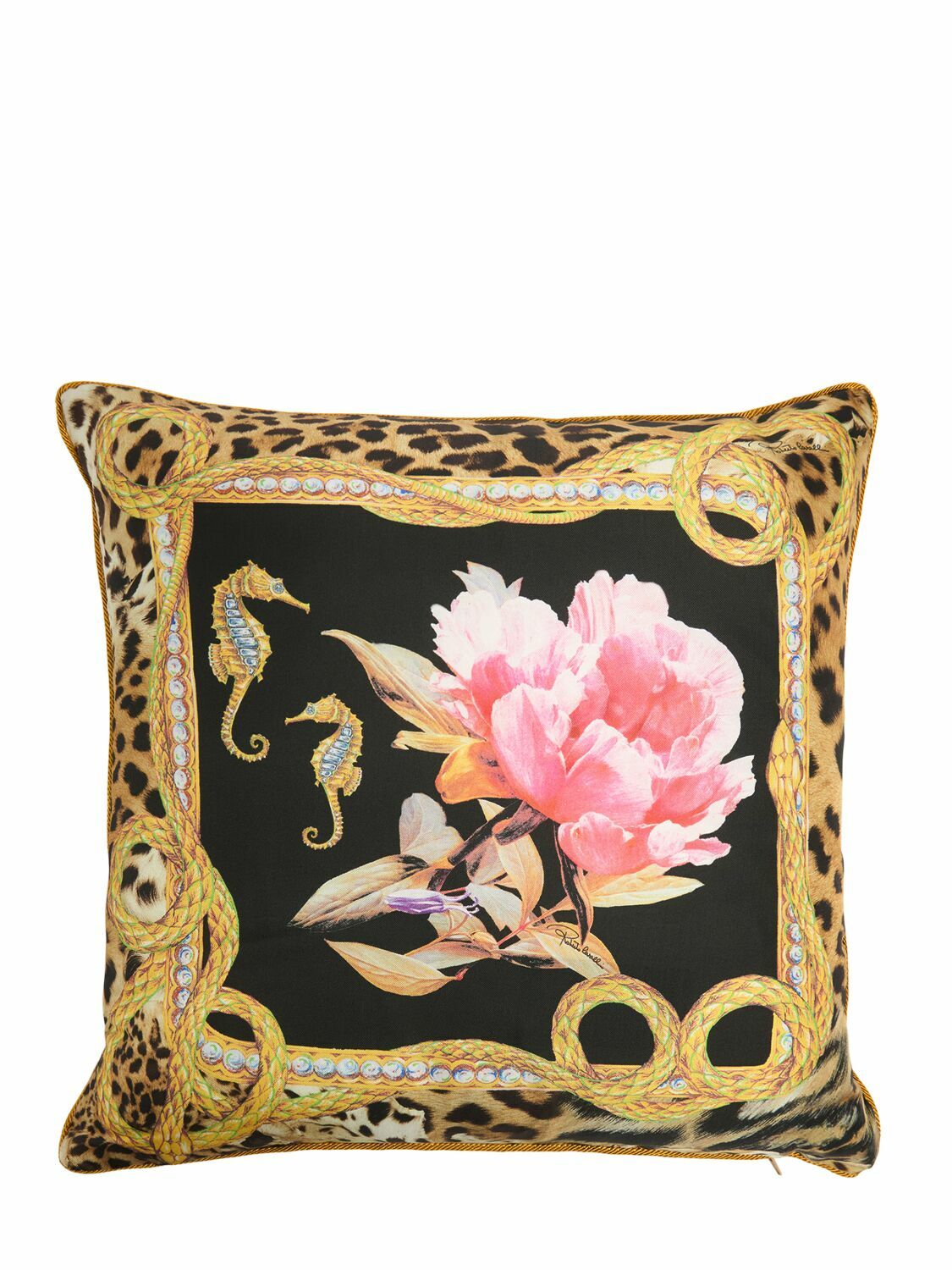 ROBERTO CAVALLI Rosamare Silk Cushion