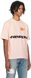 Heron Preston Pink 'Globe Burn' T-Shirt
