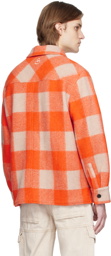 Isabel Marant Orange & Off-White Kervon Jacket