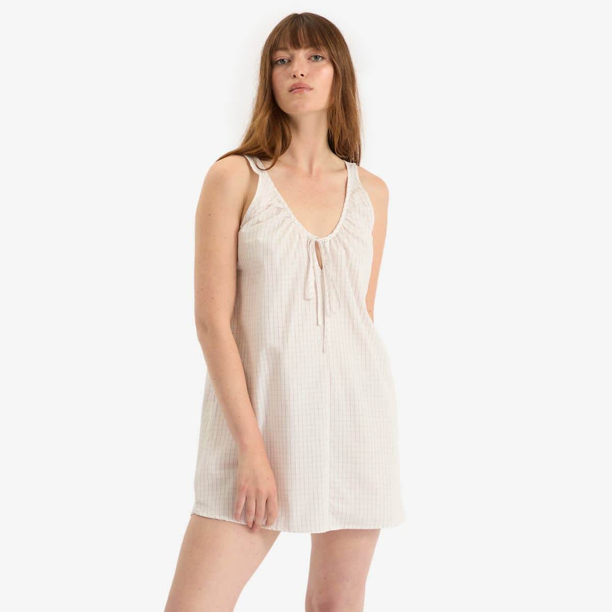 Fruity Booty Women's Check Mini Dress in Red/White