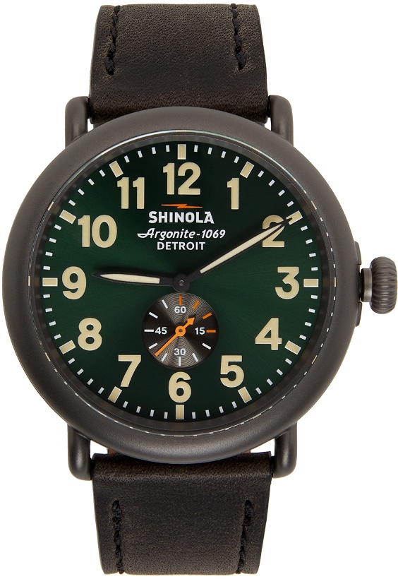 Photo: Shinola Black & Green 'The Runwell' 47mm Watch