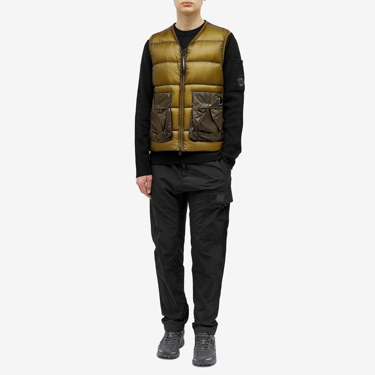 C.P. Company Men's D.D Shell Vest in Butternut C.P. Company C.P. Company Men's D.D Shell Vest in Butternut C.P. Company