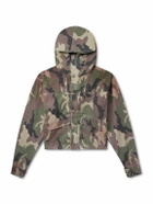 424 - Camouflage-Print Cotton-Ripstop Hooded Jacket - Green