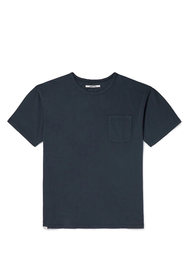 Photo: Kestin - Fly Oversized Cotton-Jersey T-Shirt - Blue