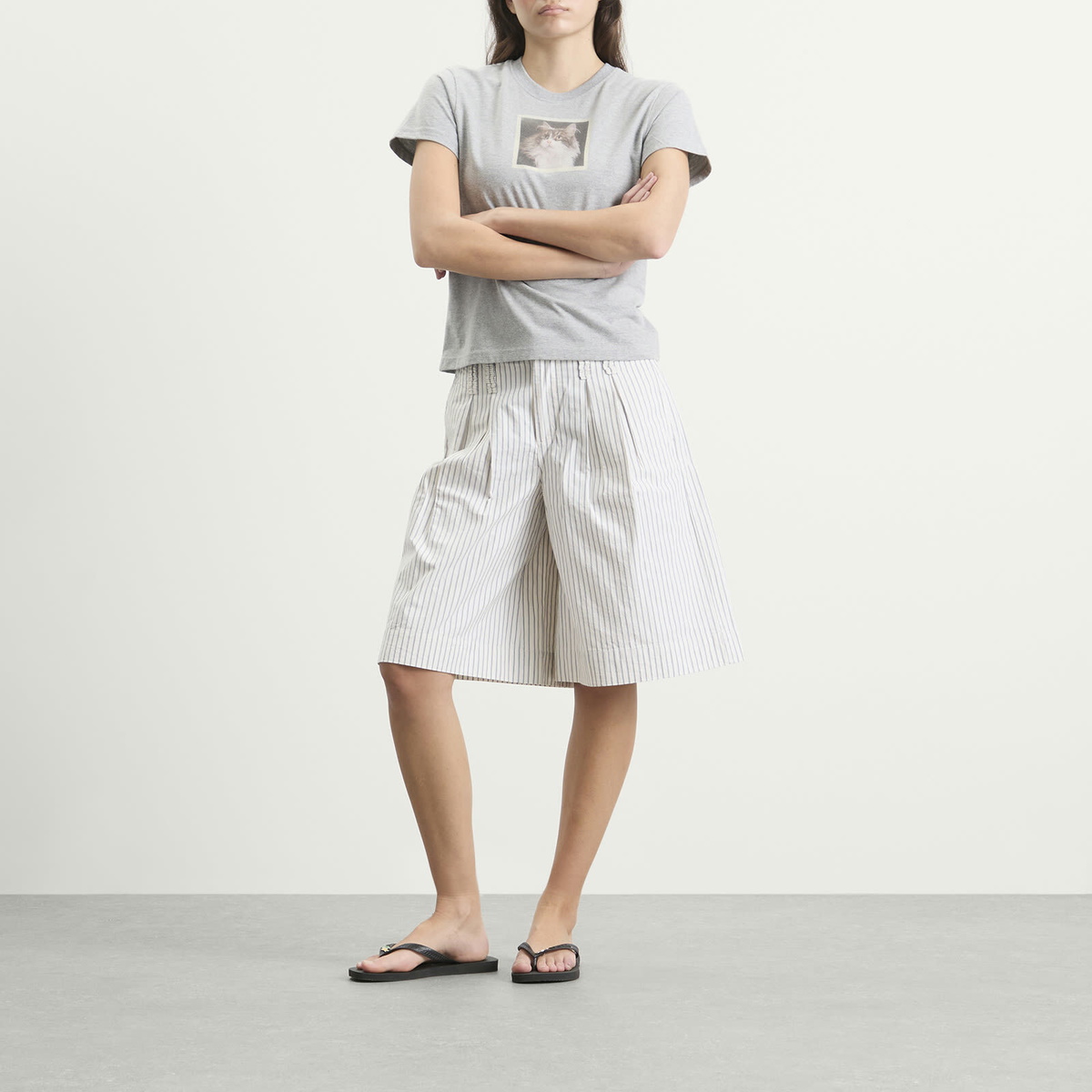 Damson Madder Women's Ambrosia Shorts in Stripe