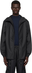 RAINS Black Storm Breaker Rain Jacket