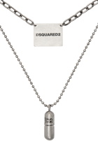 Dsquared2 Silver Double Logo Necklace