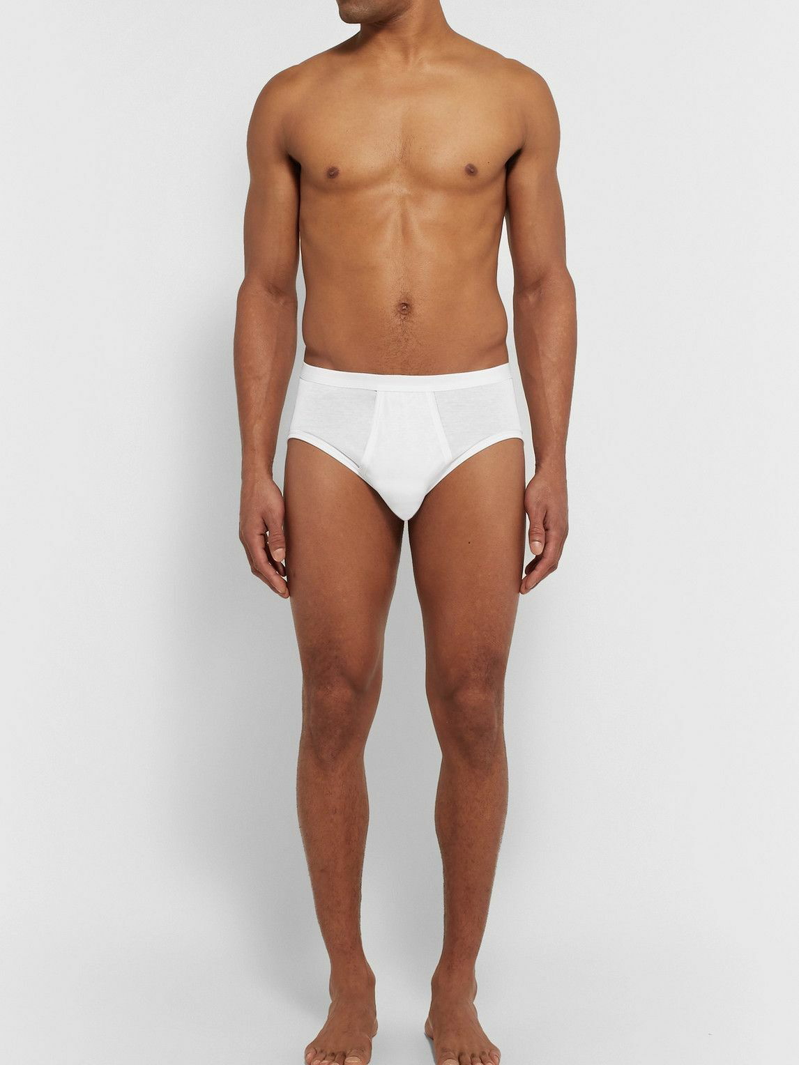 Pure Comfort  Boxer Briefs - white - Zimmerli of Switzerland