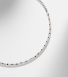 Yvonne Léon Torque Zèbre 9kt white gold necklace with diamonds