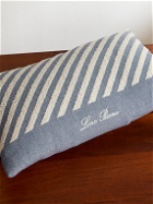 Loro Piana - Moai Striped Cotton-Blend Bouclé Beach Pillow