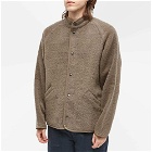 Arpenteur Men's Contour Wool Fleece Jacket in Warm Grey