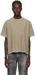 John Elliott Taupe Reversed T-Shirt