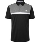 Adidas Golf - Novelty Colour-Block Jersey Golf Polo Shirt - Black